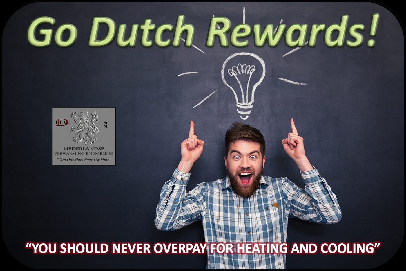 Go Dutch Rewards card — Great Idea design