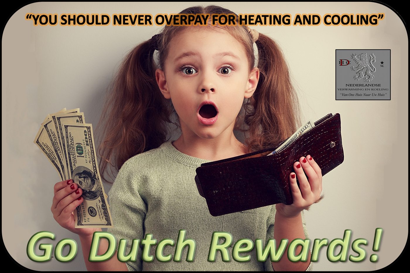 Go Dutch Rewards card — Relief design